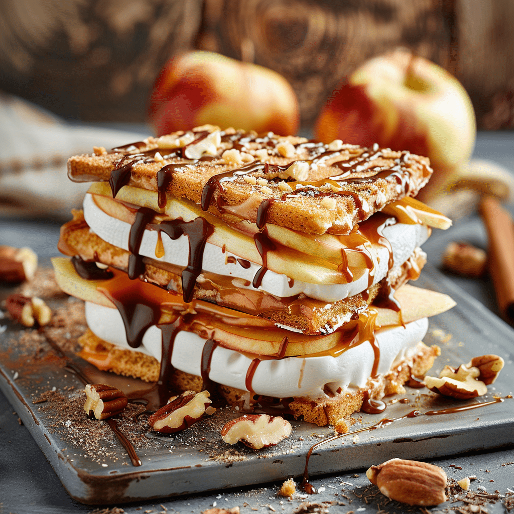 Caramel Apple Sandwiches Recipe - Recipe Image