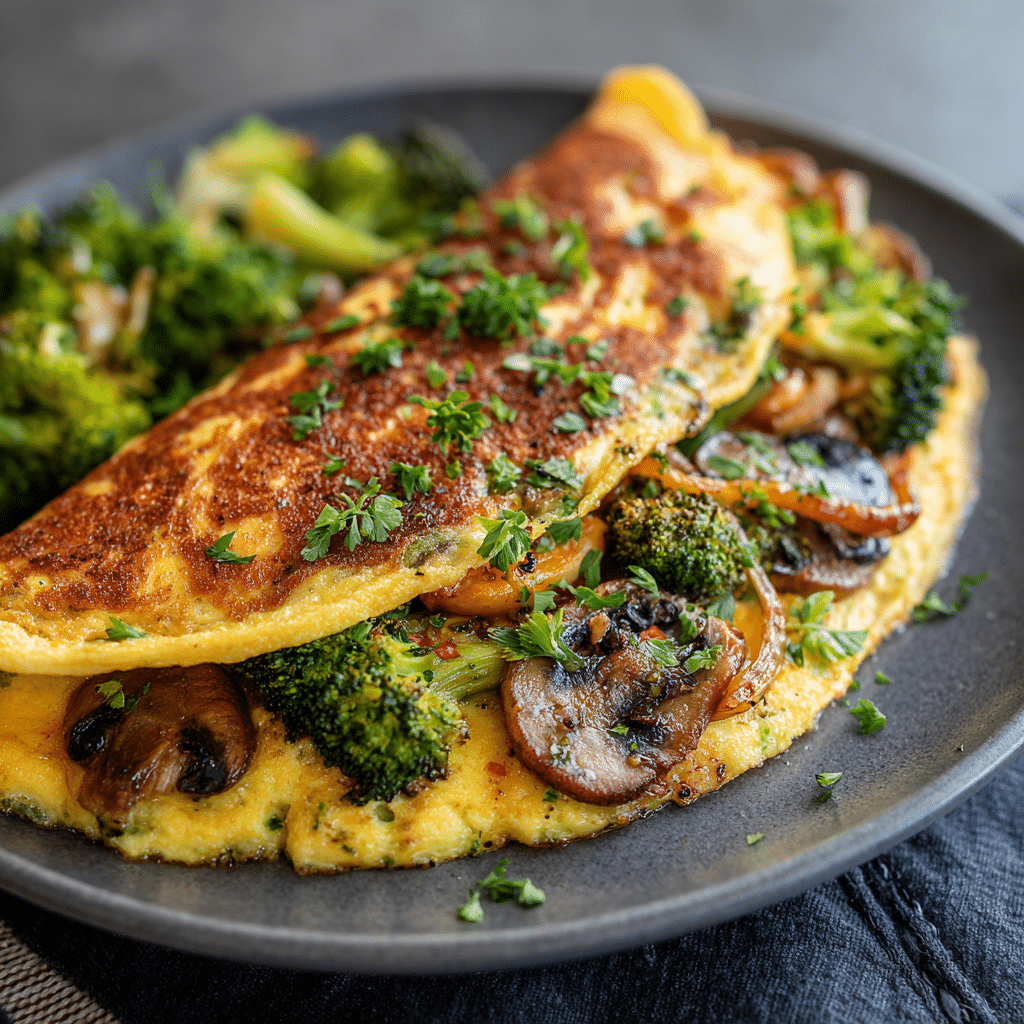 Vegetable Omelette Recipe - Recipe Image