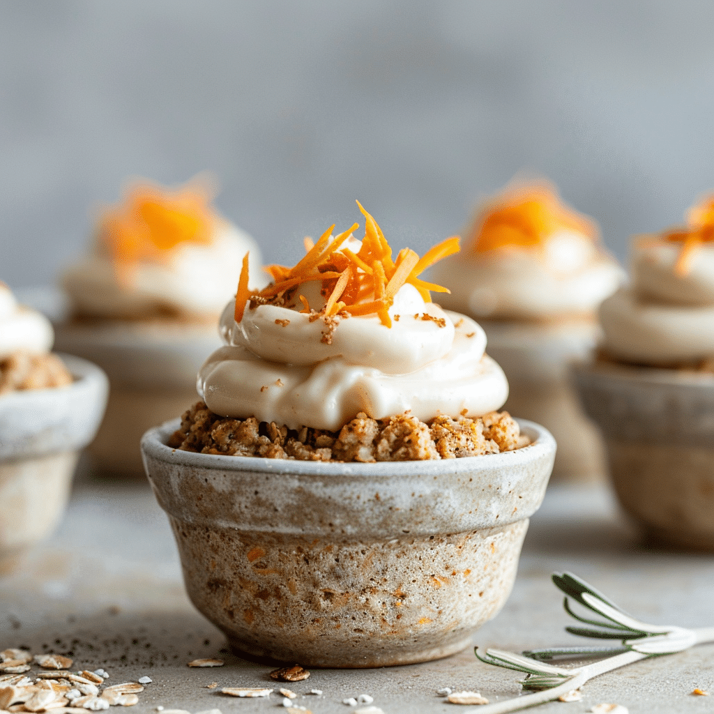 Carrot Cake Oat Cups: Healthy Mini Treats Recipe - Recipe Image