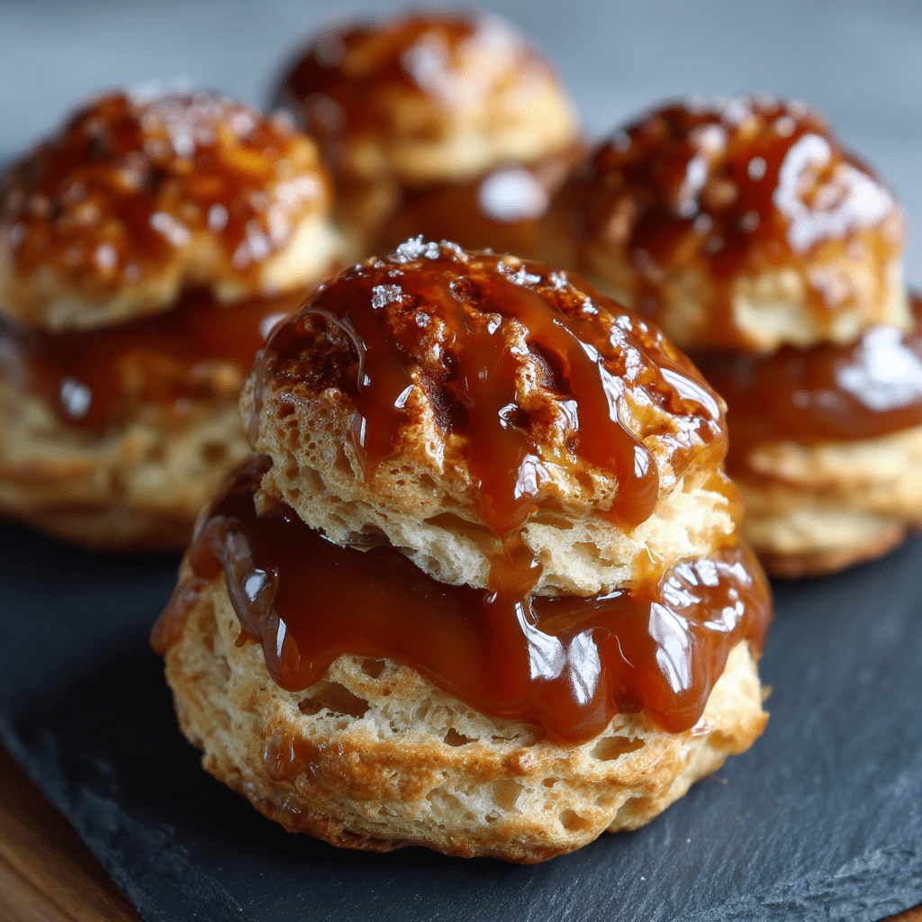 Choux au Caramel Beurre Salé 🥐🍯 Recipe - Recipe Image