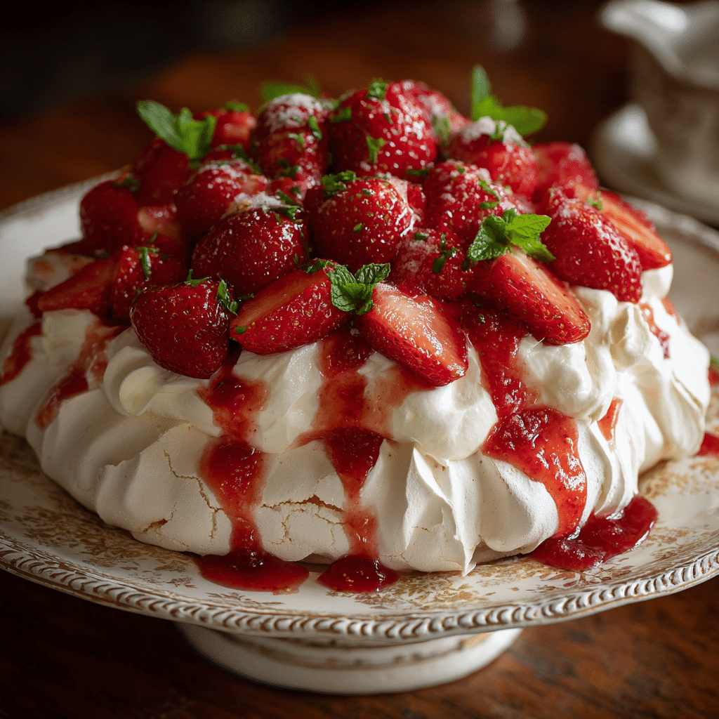 Pavlova à la Fraise Recipe - Recipe Image