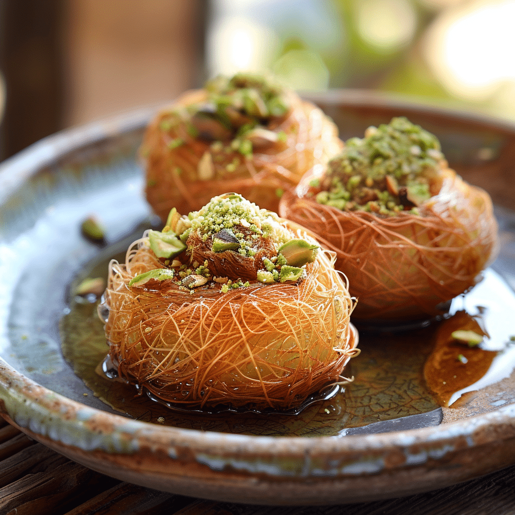 Pistachio Kunafa Cups Recipe - Recipe Image