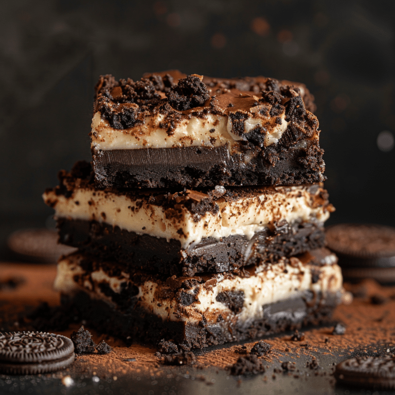 Oreo Cheesecake Brownie Bars Recipe