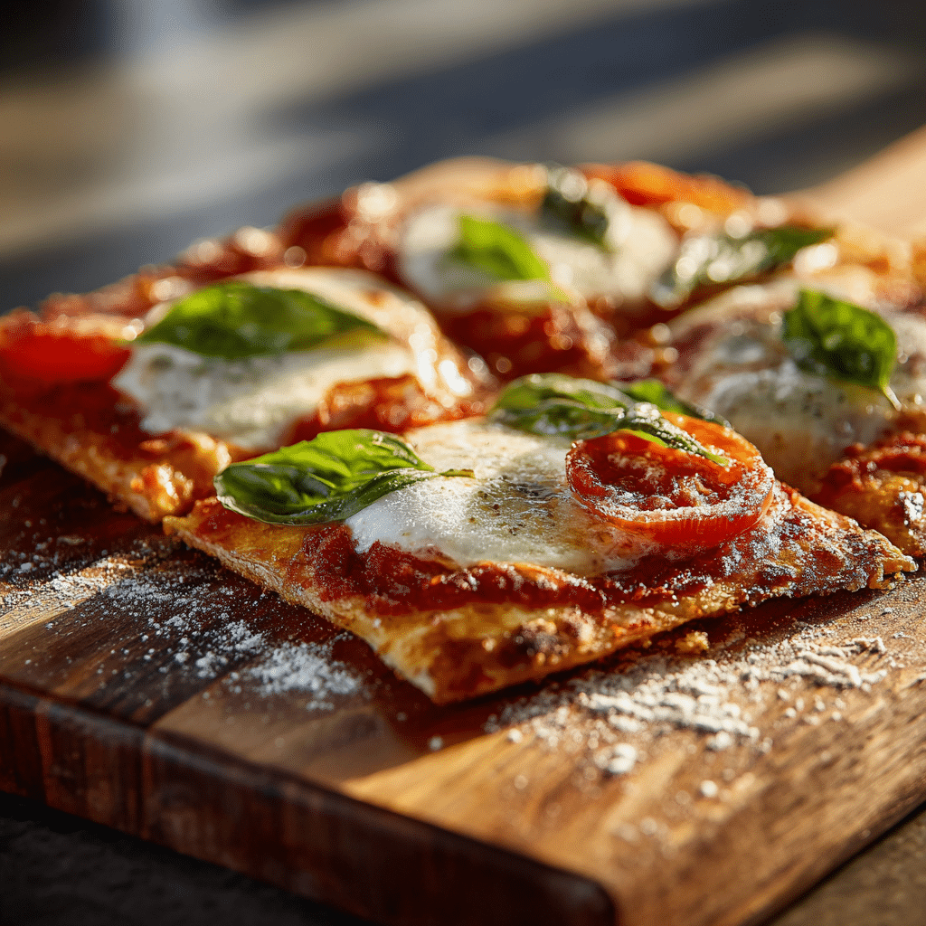 Margherita Flatbread Pizza Recipe - Recipe Image