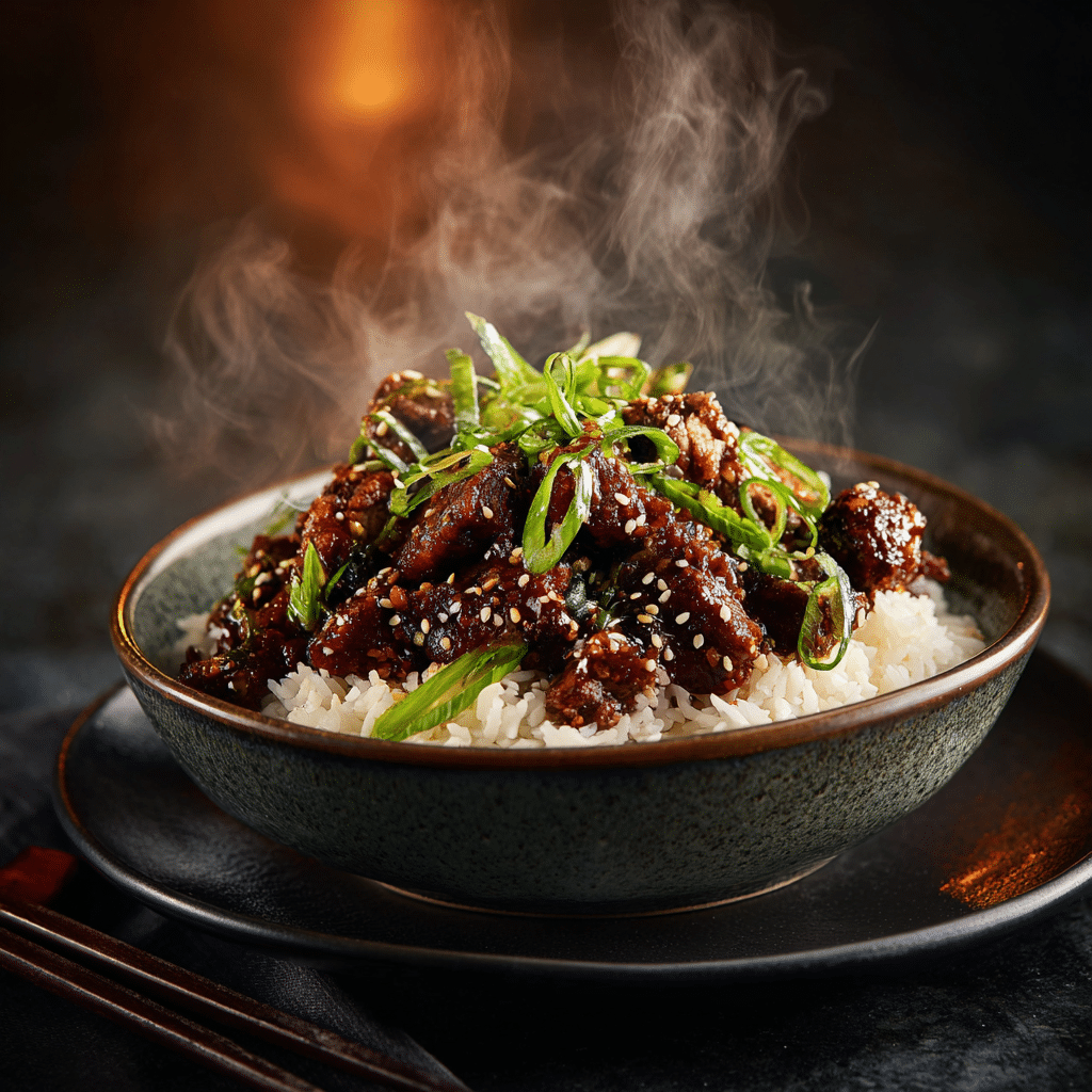 Spicy Honey Garlic Beef Recipe - Recipe Image
