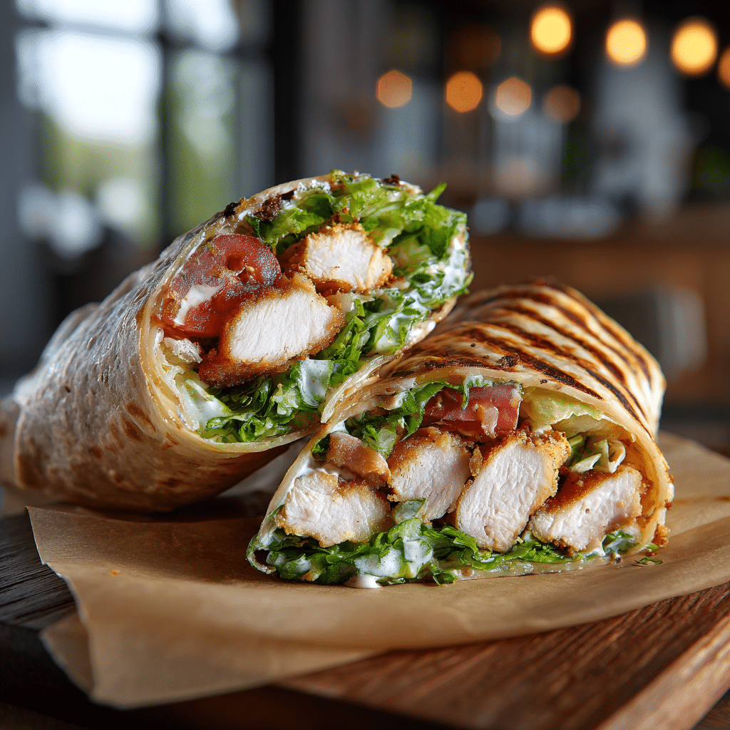 Crispy Chicken Wraps Recipe - Recipe Image