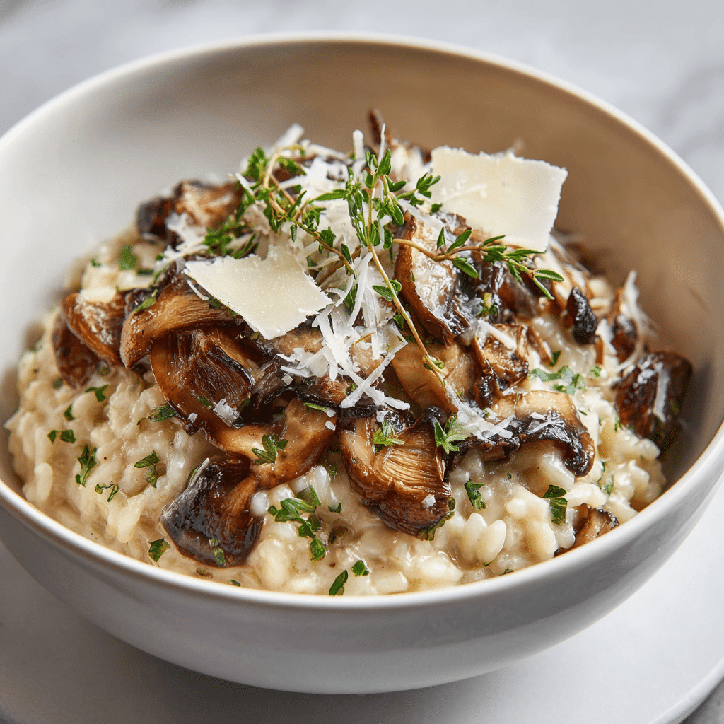 Creamy Mushroom Risotto Recipe - Recipe Image