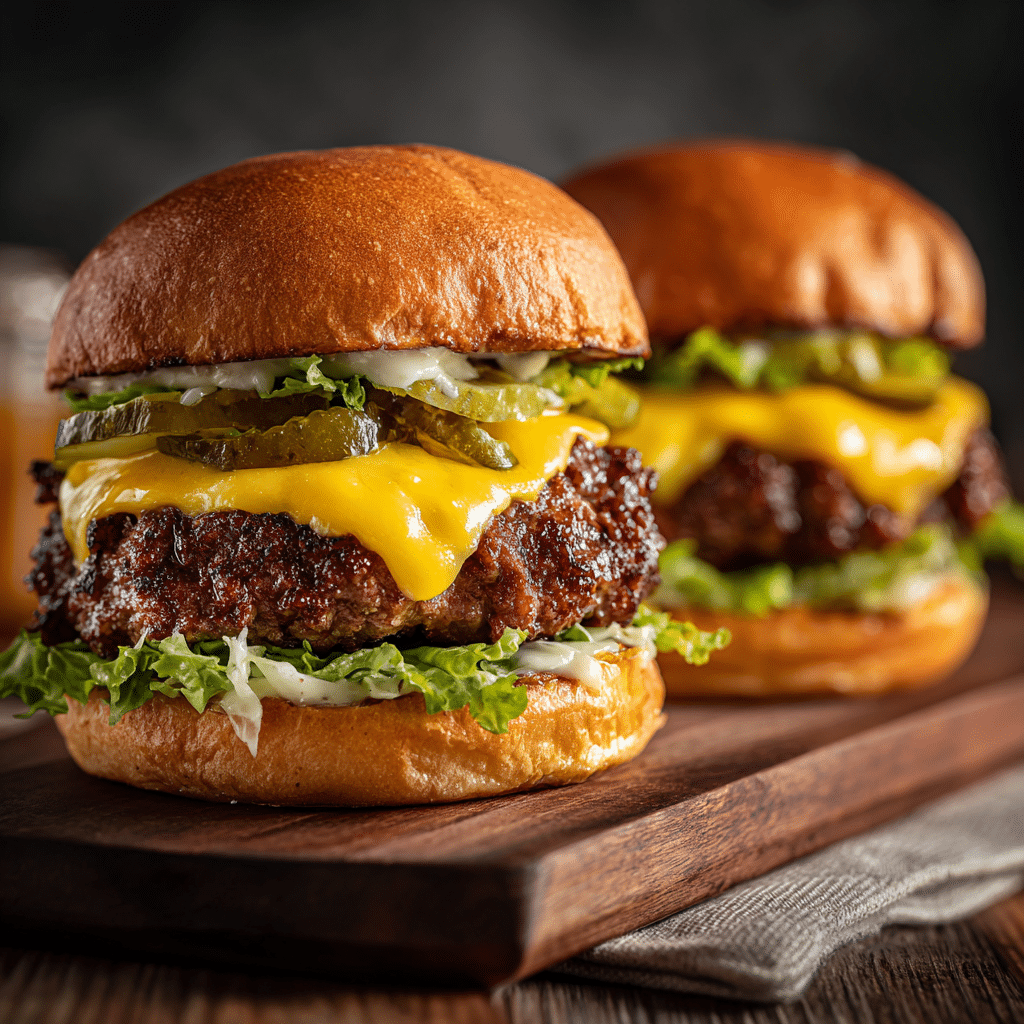 Crispy Beef Smash Burgers Recipe - Recipe Image