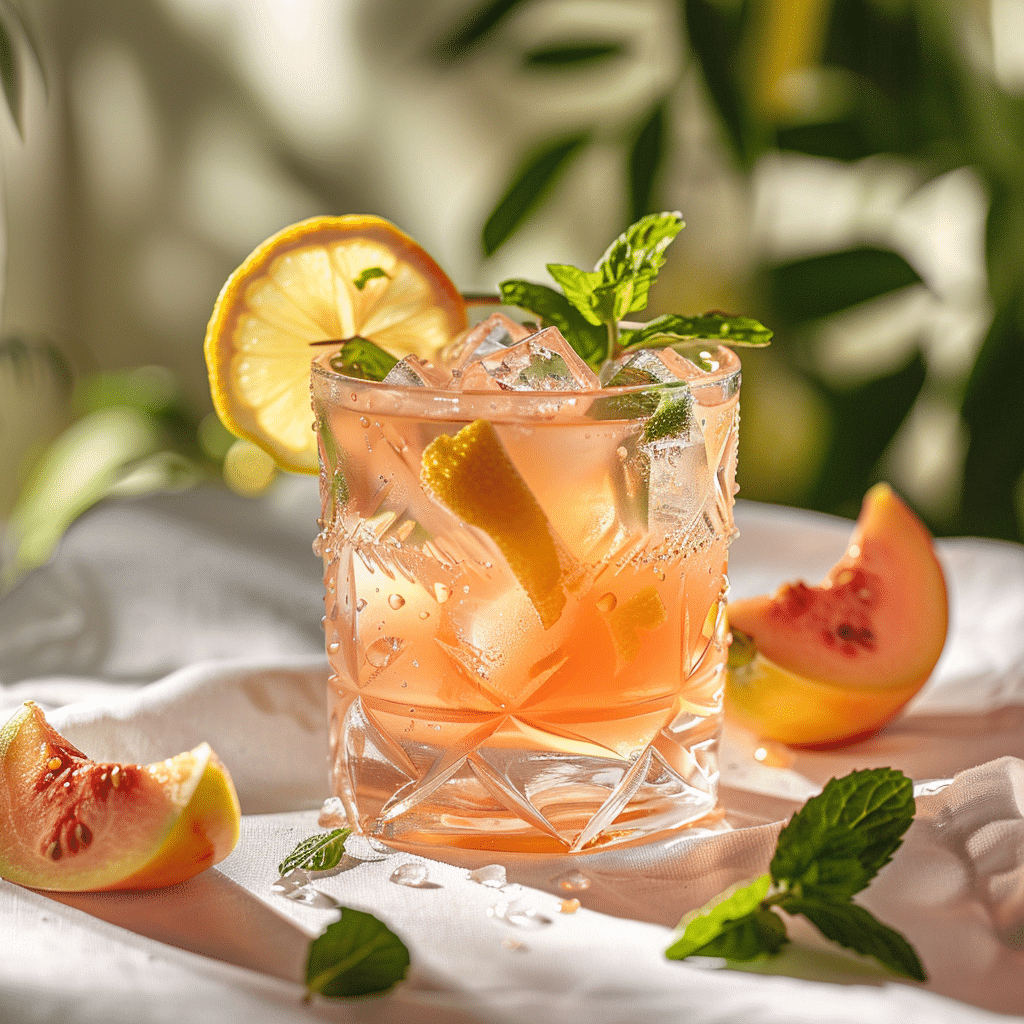 Iced Guava White Tea Lemonade Recipe - Recipe Image