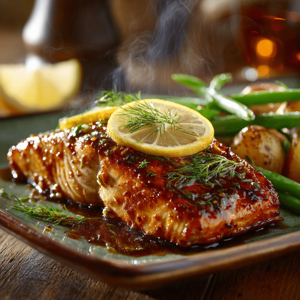 Crispy Honey Mustard Salmon Recipe - Recipe Image
