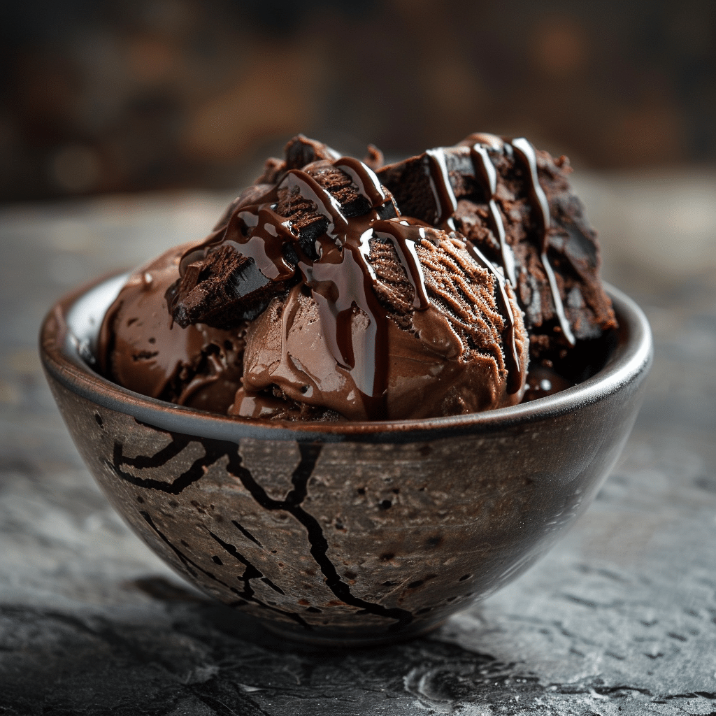 Brownie Chocolate Ice Cream Recipe - Recipe Image