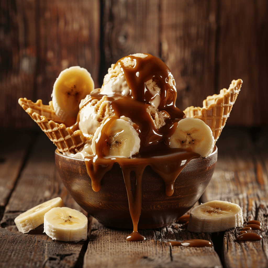 Banana Caramel Ice Cream Recipe - Recipe Image