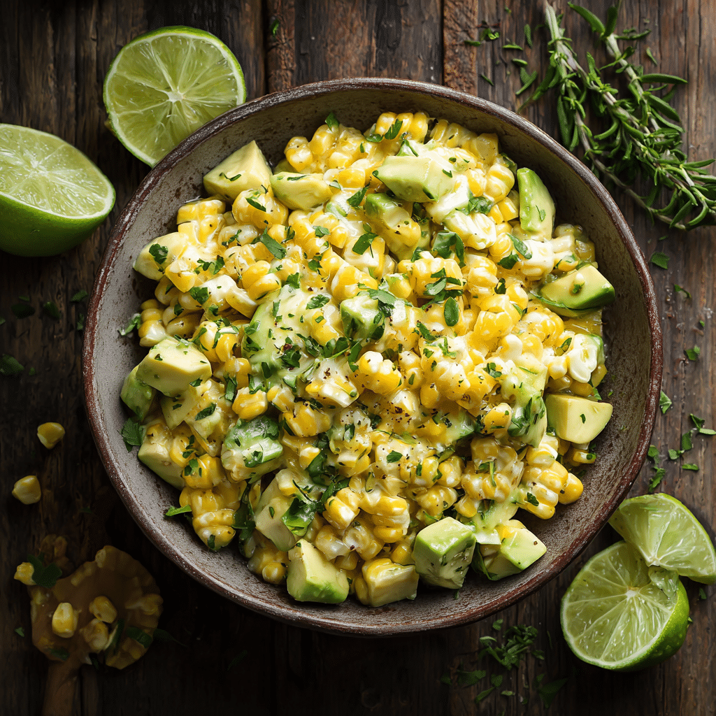 Creamy Corn Avocado Salad Recipe - Recipe Image