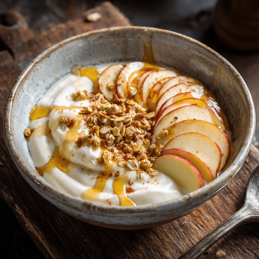Vanilla Apple Yogurt Bowl Recipe - Recipe Image
