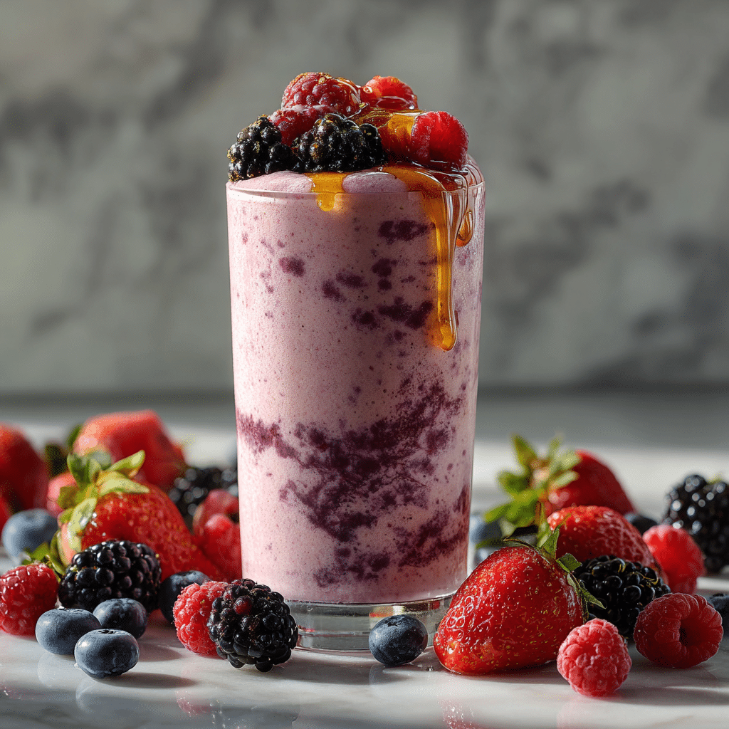Berry Yogurt Smoothie Recipe - Recipe Image