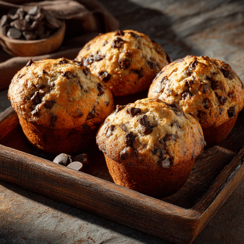 Banana Chocolate Chip Muffins Recipe - Recipe Image