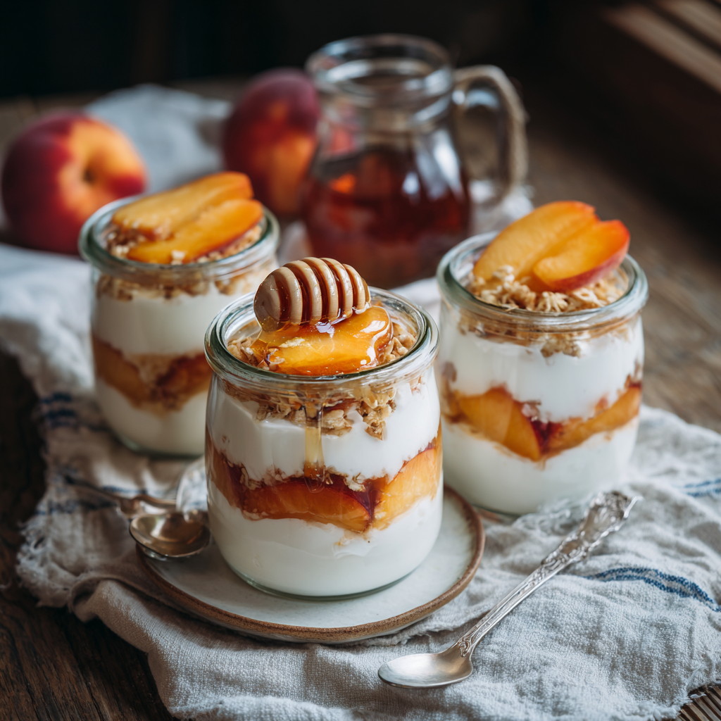 Peach Yogurt Cups Recipe - Recipe Image