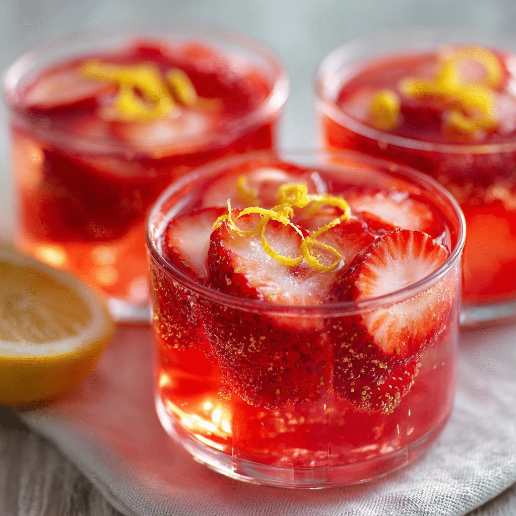 Strawberry Lemonade Cups Recipe - Recipe Image