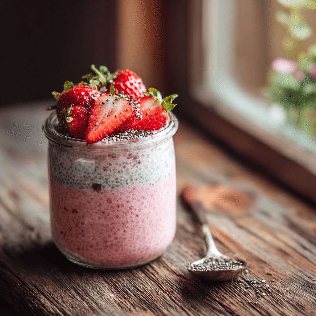 Strawberry Chia Pudding Recipe - Recipe Image