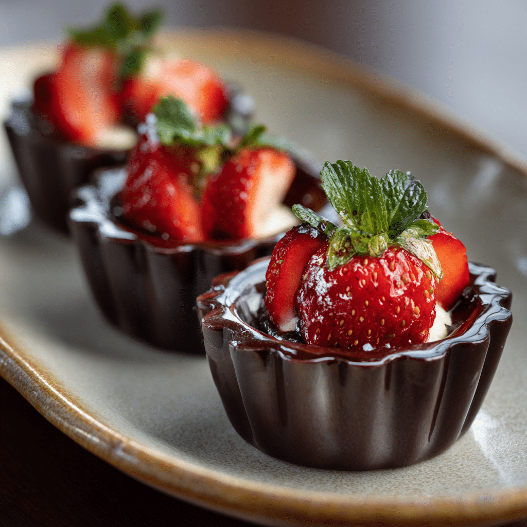Chocolate Strawberry Cups Recipe - Recipe Image