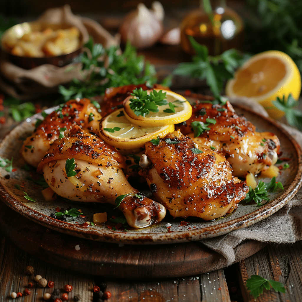 Lemon Garlic Chicken Recipe - Recipe Image