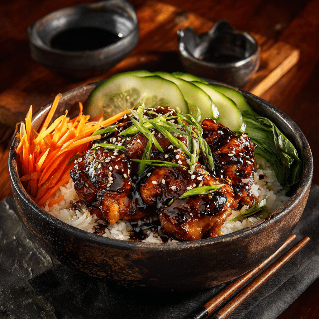 Garlic Soy Chicken Bowl Recipe - Recipe Image