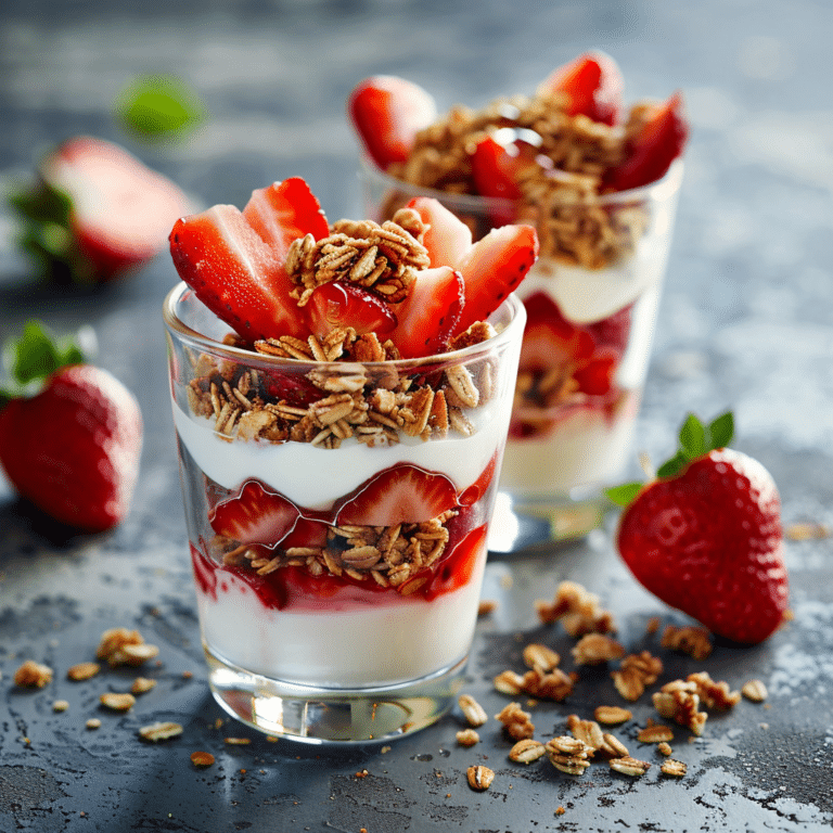 Strawberry Yogurt Cups Recipe
