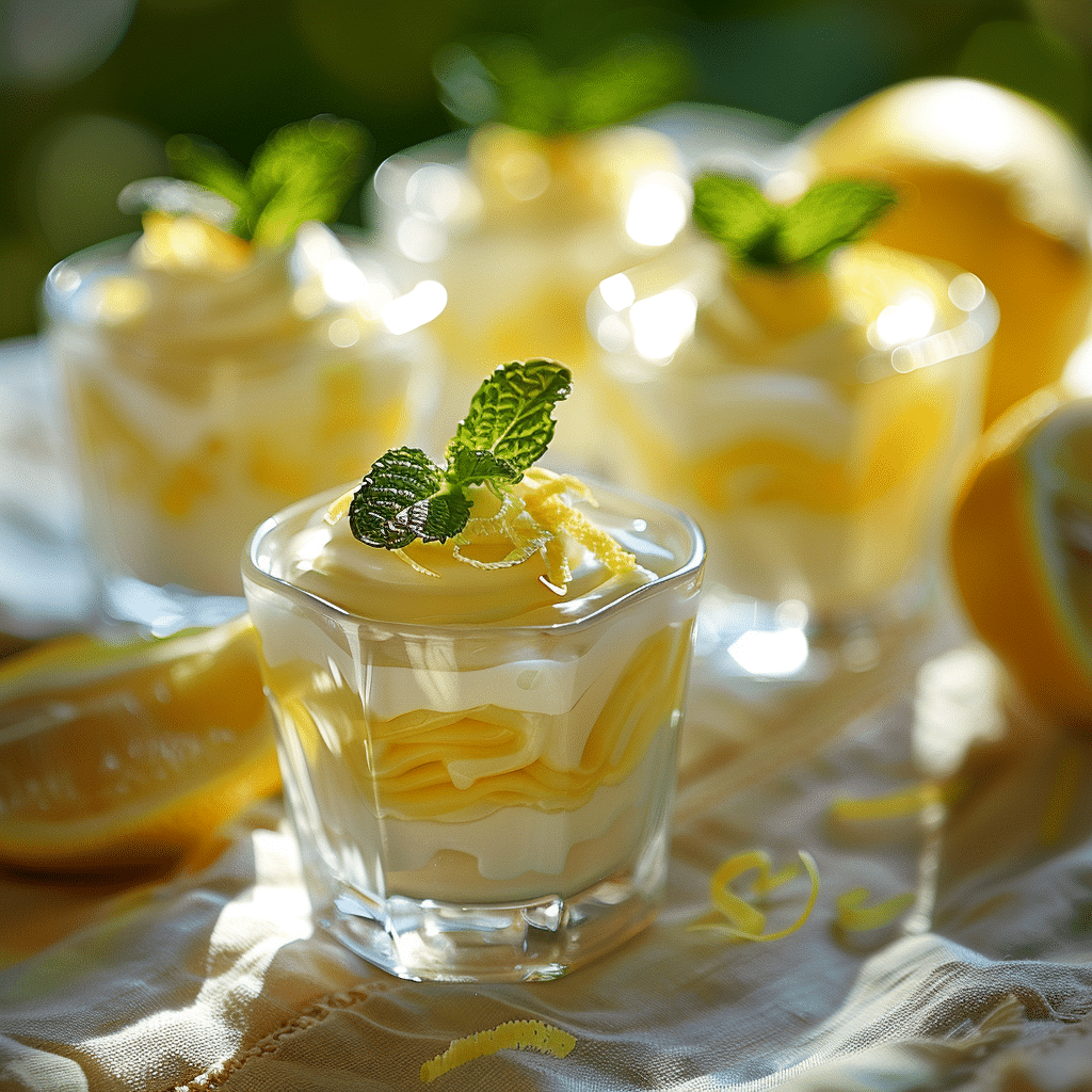 Lemon Yogurt Dessert Cups Recipe - Recipe Image