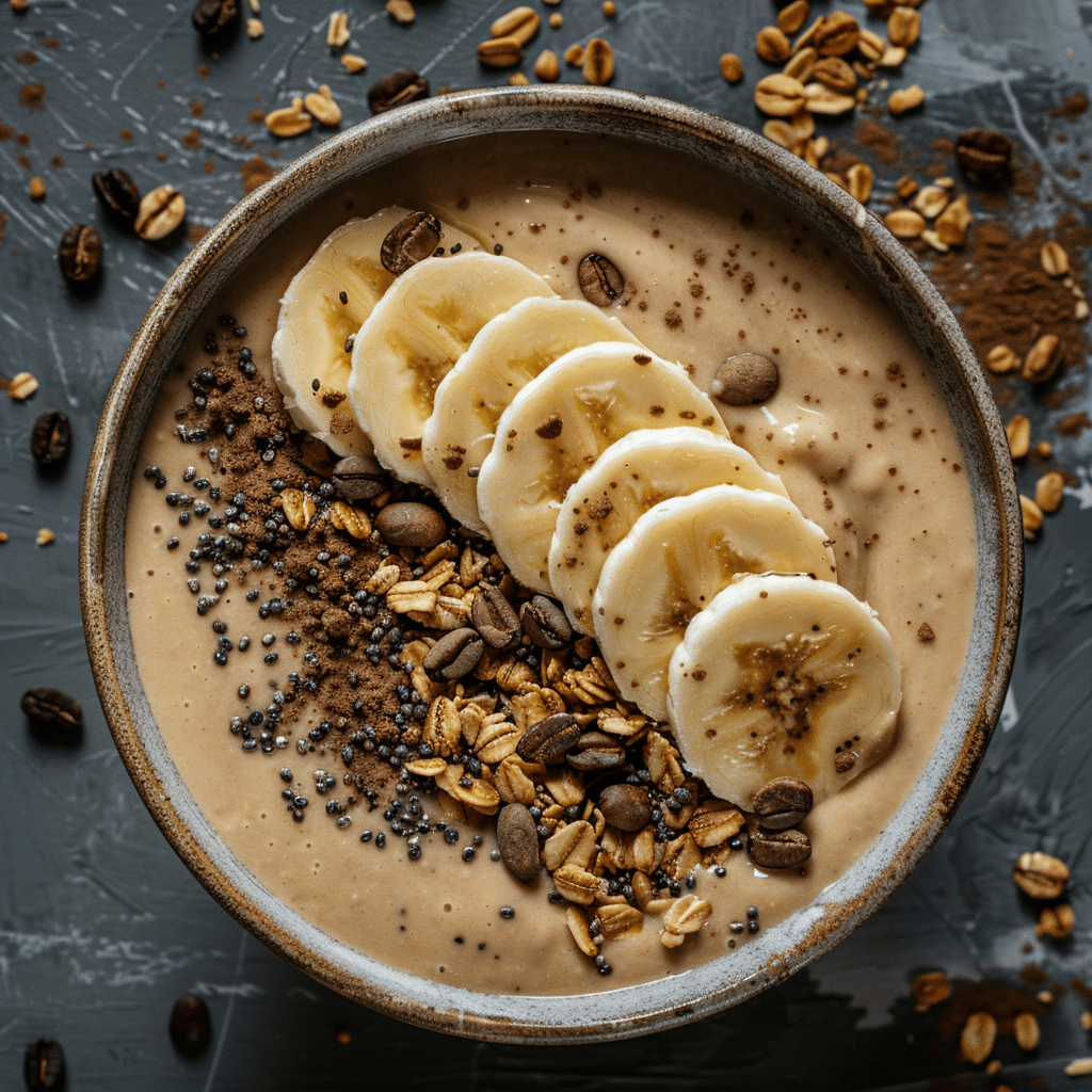 Coffee Banana Smoothie Bowl Recipe - Recipe Image