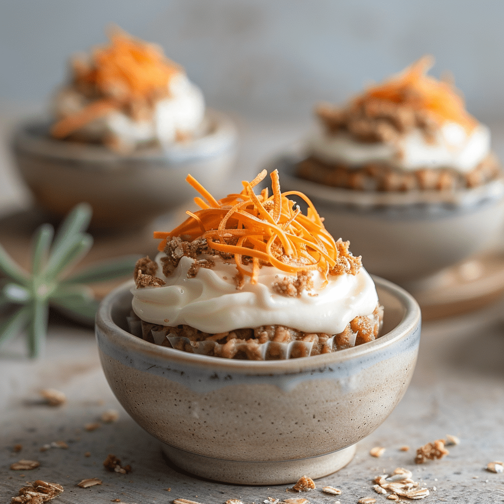 Carrot Cake Oat Cups: Healthy Mini Treats Recipe - Recipe Image