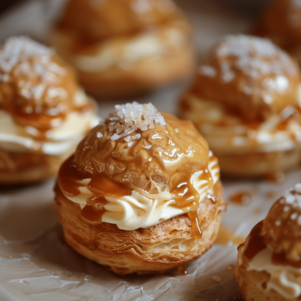 Salted Caramel Choux Buns Recipe - Recipe Image