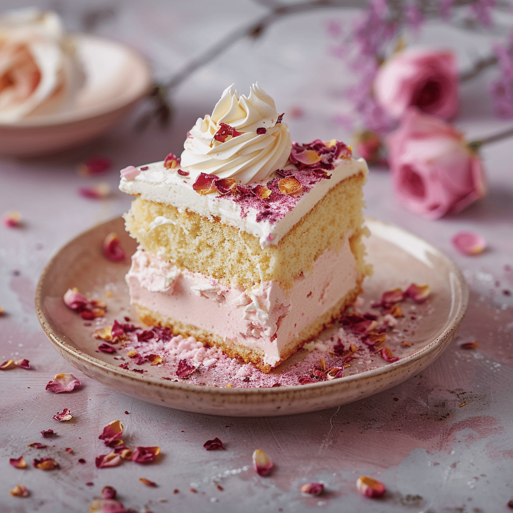 Rose Milk Tres Leches Cake Recipe - Recipe Image