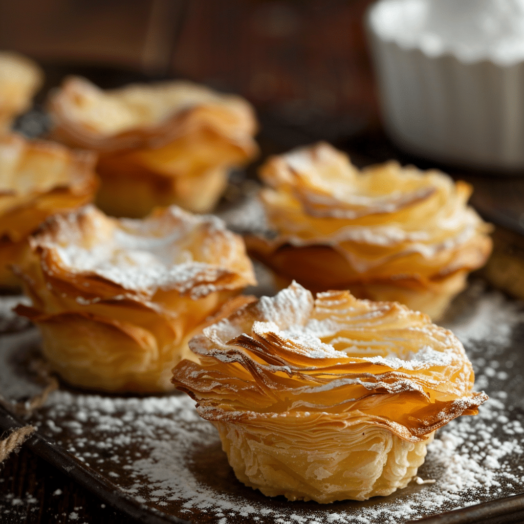 Vanilla Custard Mille-Feuille Cups Recipe - Recipe Image