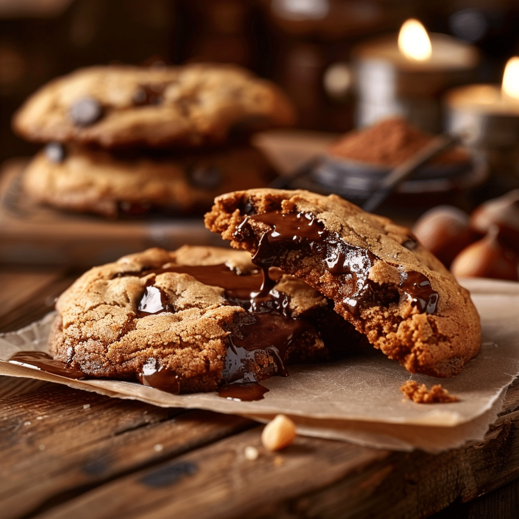 Chocolate Hazelnut Lava Cookies Recipe - Recipe Image