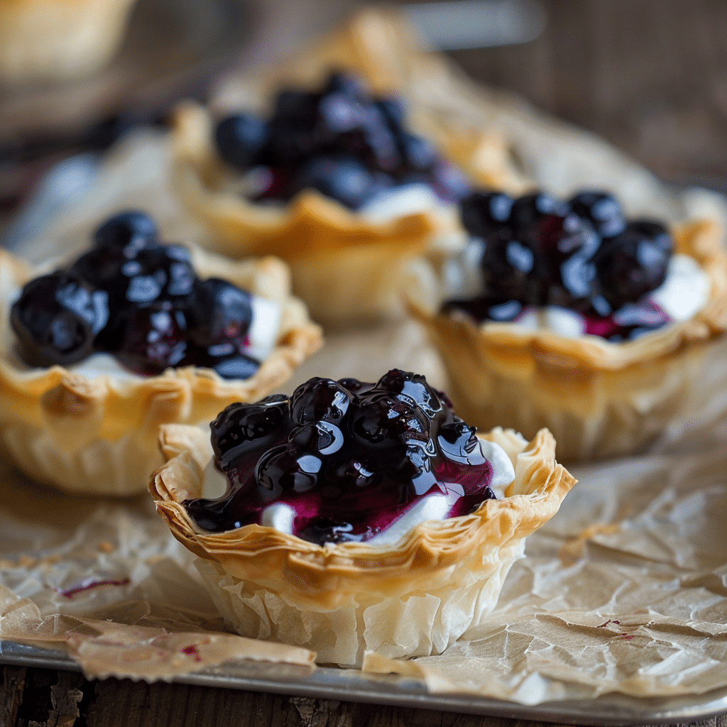 Blueberry Cream Cheese Danish Cups Recipe - Recipe Image