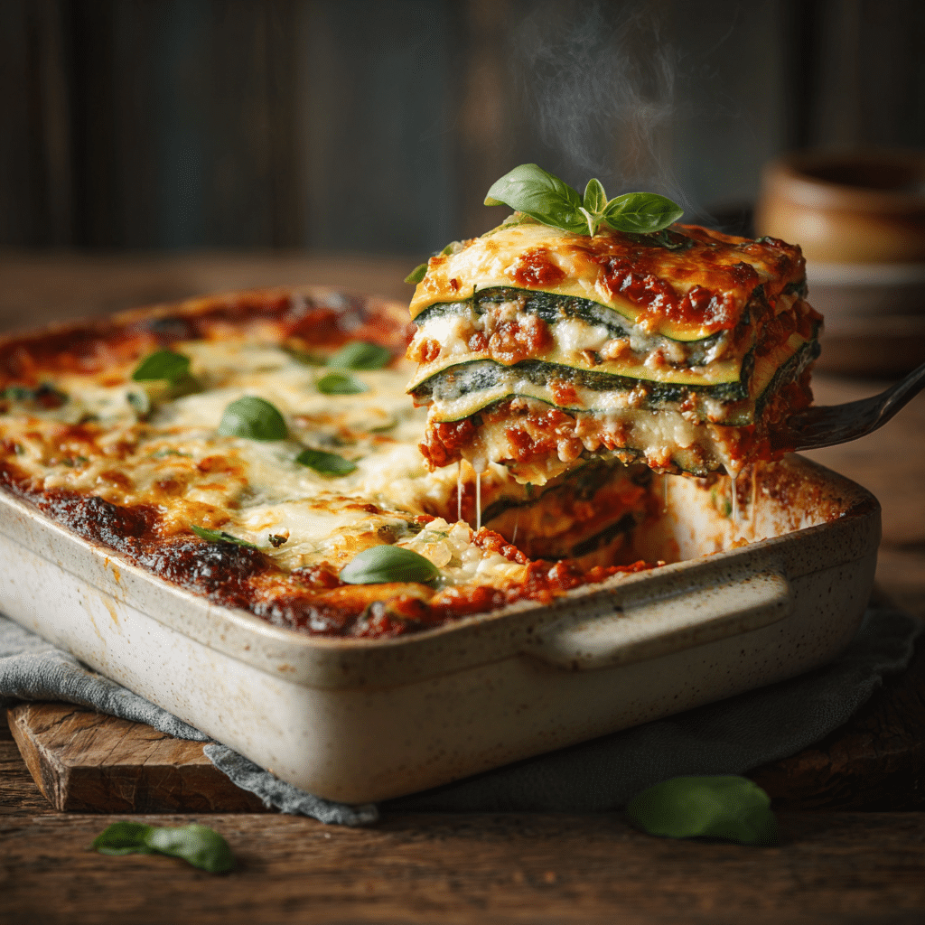 Baked Zucchini Lasagna Recipe - Recipe Image
