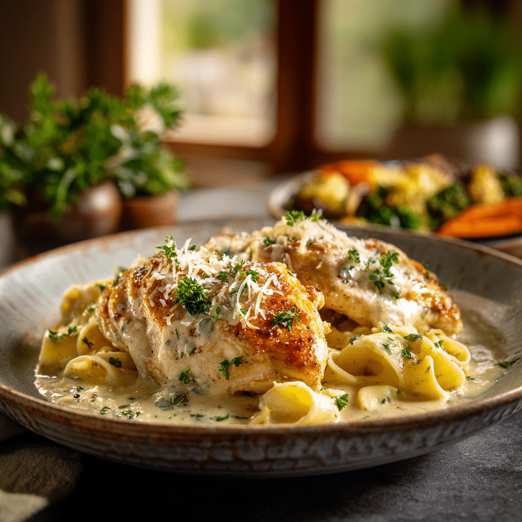 Creamy Garlic Parmesan Chicken Recipe - Recipe Image