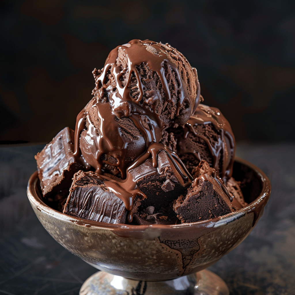 Nutella Brownie Ice Cream Recipe - Recipe Image