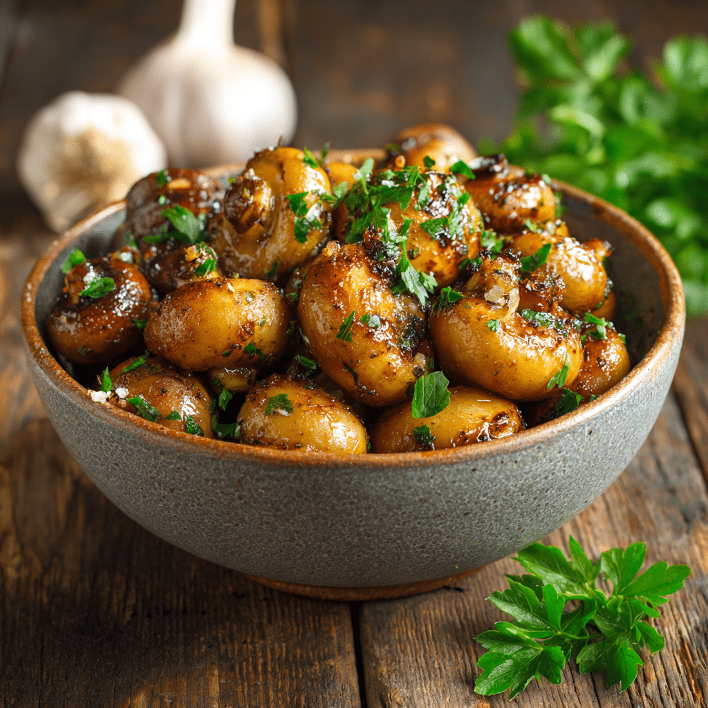 Garlic Butter Mushrooms Recipe - Recipe Image