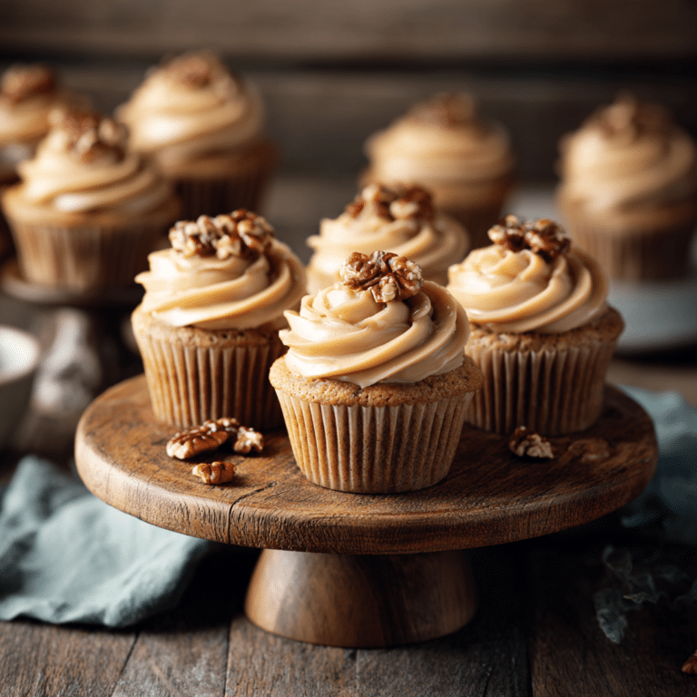 Caramel Pecan Cupcakes Recipe