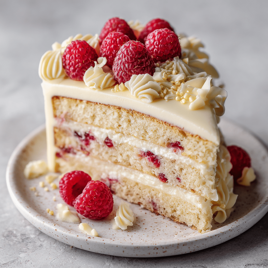 White Chocolate Raspberry Cake Recipe - Recipe Image