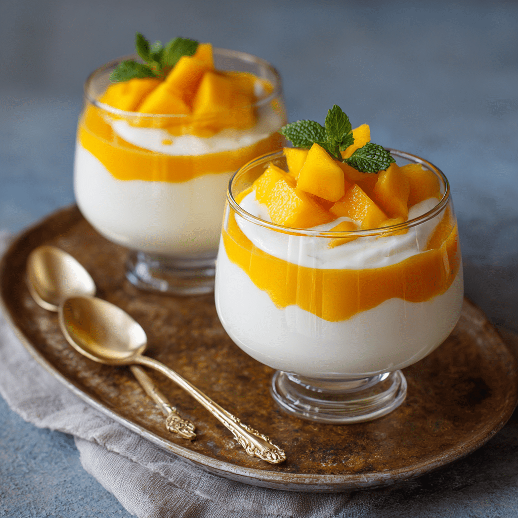 Mango Yogurt Dessert Recipe - Recipe Image
