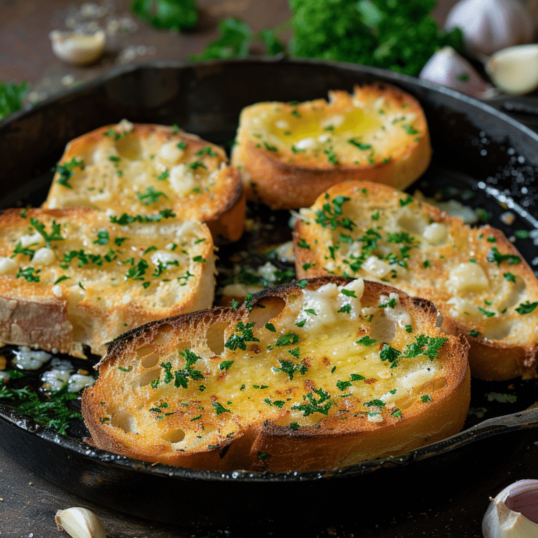 Garlic Bread Pan Toast Recipe