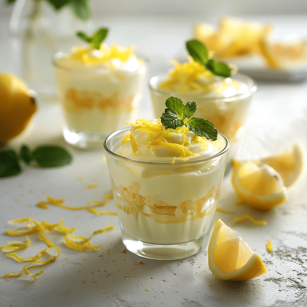 Lemon Yogurt Dessert Cups Recipe