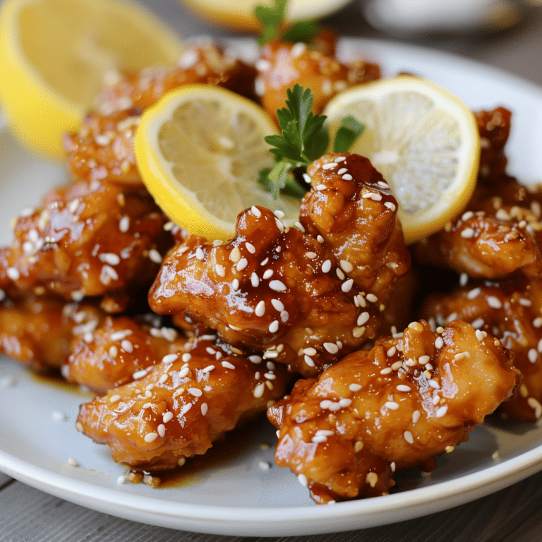Lemon Honey Chicken Bites Recipe