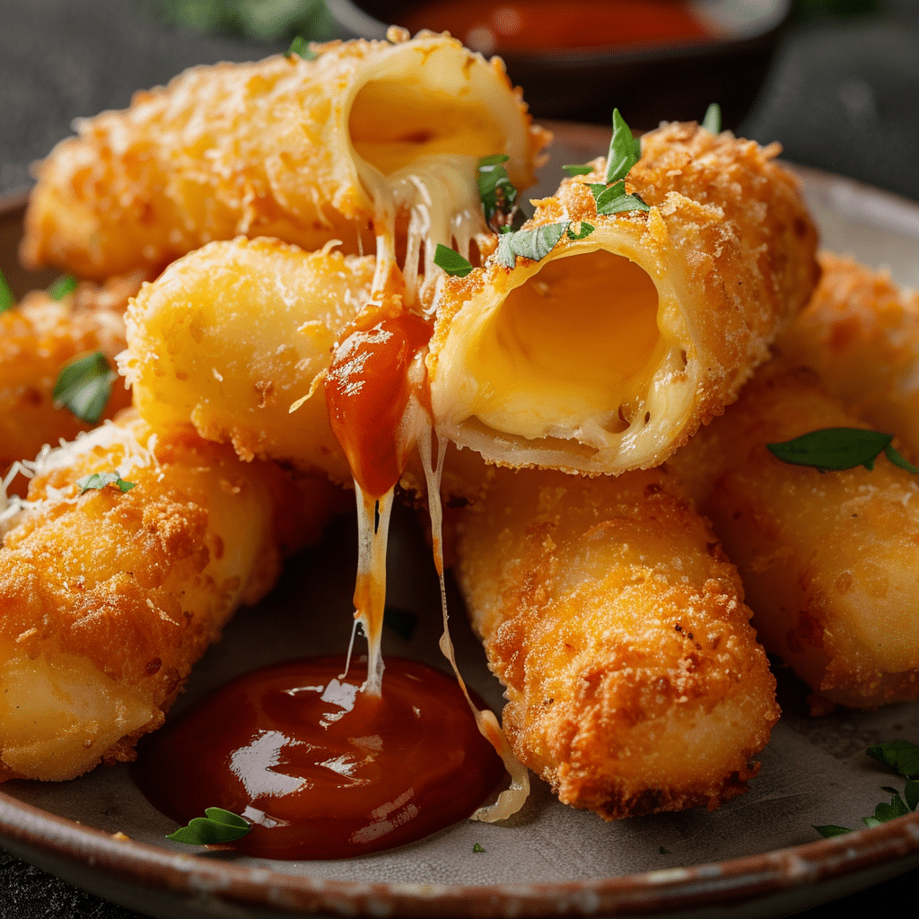 Crispy Cheese Pasta Rolls Recipe