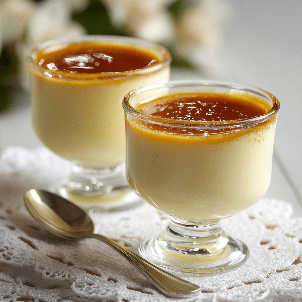 Vanilla Custard Cups Recipe - Recipe Image