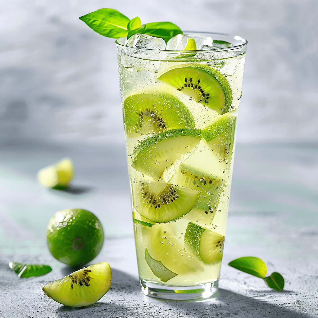 Kiwi Lime Refresher: Tangy & Vibrant Splash Recipe - Recipe Image