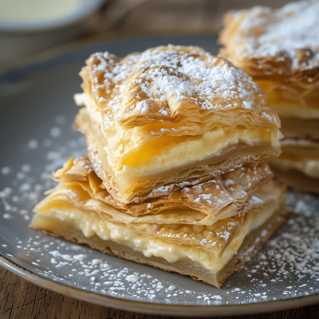 Vanilla Custard Mille-Feuille Cups Recipe - Recipe Image