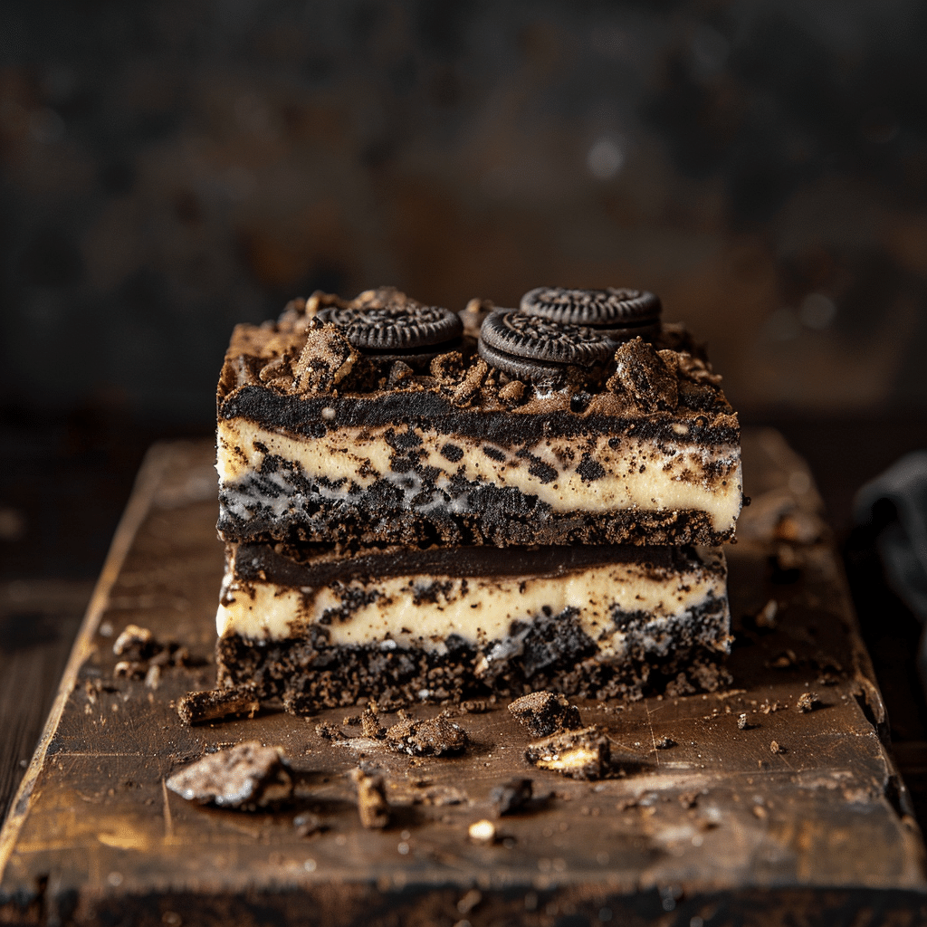 Oreo Cheesecake Brownie Bars Recipe - Recipe Image